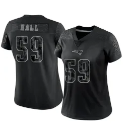 Women's Terez Hall New England Patriots No.59 Limited Reflective Jersey - Black