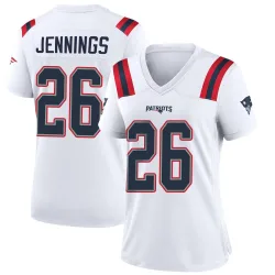 Women's Terrell Jennings New England Patriots No.26 Game Jersey - White
