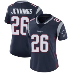 Women's Terrell Jennings New England Patriots No.26 Limited Team Color Vapor Untouchable Jersey - Navy