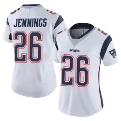 Women's Terrell Jennings New England Patriots No.26 Limited Vapor Untouchable Jersey - White