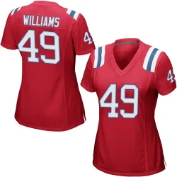 Women's Trayveon Williams New England Patriots No.49 Game Alternate Jersey - Red