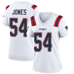 Women's Truman Jones New England Patriots No.54 Game Jersey - White