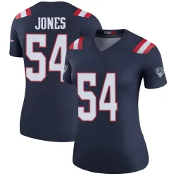 Women's Truman Jones New England Patriots No.54 Legend Color Rush Jersey - Navy
