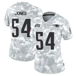 Women's Truman Jones New England Patriots No.54 Limited 2024 Salute to Service Jersey - Arctic Camo