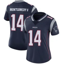 Women's Ty Montgomery II New England Patriots No.14 Limited Team Color Vapor Untouchable Jersey - Navy