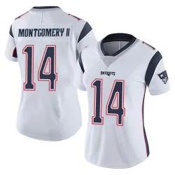 Women's Ty Montgomery II New England Patriots No.14 Limited Vapor Untouchable Jersey - White