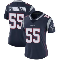 Women's Tyrese Robinson New England Patriots No.55 Limited Team Color Vapor Untouchable Jersey - Navy