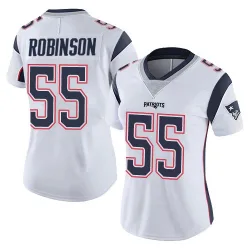 Women's Tyrese Robinson New England Patriots No.55 Limited Vapor Untouchable Jersey - White