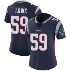 Women's Vederian Lowe New England Patriots No.59 Limited Team Color Vapor Untouchable Jersey - Navy