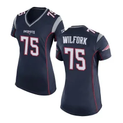 Women's Vince Wilfork New England Patriots No.75 Game Team Color Jersey - Navy Blue