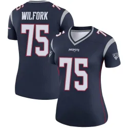 Women's Vince Wilfork New England Patriots No.75 Legend Jersey - Navy