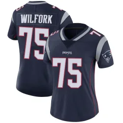 Women's Vince Wilfork New England Patriots No.75 Limited Team Color Vapor Untouchable Jersey - Navy