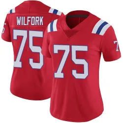 Women's Vince Wilfork New England Patriots No.75 Limited Vapor Untouchable Alternate Jersey - Red