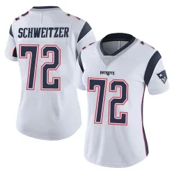 Women's Wes Schweitzer New England Patriots No.72 Limited Vapor Untouchable Jersey - White