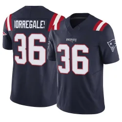 Youth Andy Borregales New England Patriots No.36 Limited Vapor F.U.S.E. Jersey - Navy