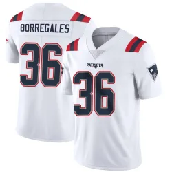 Youth Andy Borregales New England Patriots No.36 Limited Vapor Untouchable Jersey - White