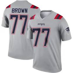Youth Ben Brown New England Patriots No.77 Legend Inverted Jersey - Gray