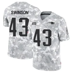 Youth Bradyn Swinson New England Patriots No.43 Limited 2024 Salute to Service Jersey - Arctic Camo