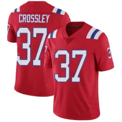 Youth Brandon Crossley New England Patriots No.37 Limited Vapor Untouchable Alternate Jersey - Red