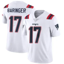 Youth Bryce Baringer New England Patriots No.17 Limited Vapor Untouchable Jersey - White