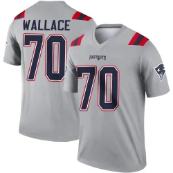 Youth Caedan Wallace New England Patriots No.70 Legend Inverted Jersey - Gray