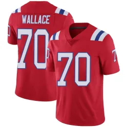 Youth Caedan Wallace New England Patriots No.70 Limited Vapor Untouchable Alternate Jersey - Red