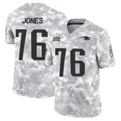 Youth Caleb Jones New England Patriots No.76 Limited 2024 Salute to Service Jersey - Arctic Camo