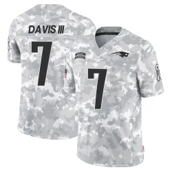 Youth Carlton Davis III New England Patriots No.7 Limited 2024 Salute to Service Jersey - Arctic Camo
