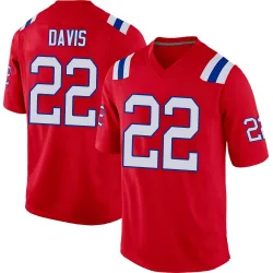 Youth Cody Davis New England Patriots No.22 Game Alternate Jersey - Red