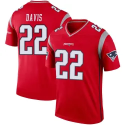 Youth Cody Davis New England Patriots No.22 Legend Inverted Jersey - Red