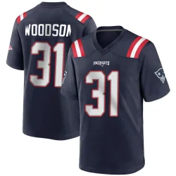Youth Craig Woodson New England Patriots No.31 Game Team Color Jersey - Navy Blue