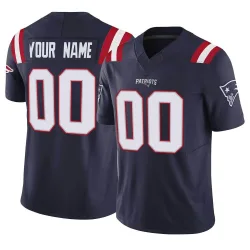 Youth Custom New England Patriots No.00 Limited Vapor F.U.S.E. Jersey - Navy