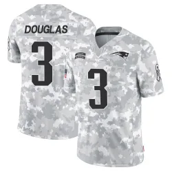 Youth DeMario Douglas New England Patriots No.3 Limited 2024 Salute to Service Jersey - Arctic Camo