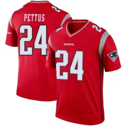 Youth Dell Pettus New England Patriots No.24 Legend Inverted Jersey - Red