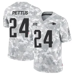 Youth Dell Pettus New England Patriots No.24 Limited 2024 Salute to Service Jersey - Arctic Camo