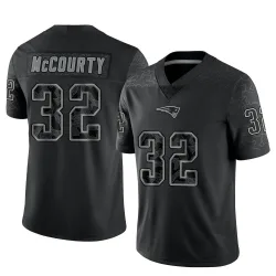 Youth Devin McCourty New England Patriots No.32 Limited Reflective Jersey - Black