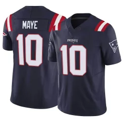 Youth Drake Maye New England Patriots No.10 Limited Vapor F.U.S.E. Jersey - Navy