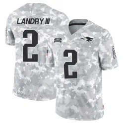 Youth Harold Landry III New England Patriots No.2 Limited 2024 Salute to Service Jersey - Arctic Camo