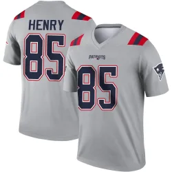 Youth Hunter Henry New England Patriots No.85 Legend Inverted Jersey - Gray