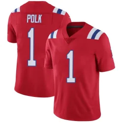 Youth Ja'Lynn Polk New England Patriots No.1 Limited Vapor Untouchable Alternate Jersey - Red