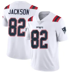 Youth JaQuae Jackson New England Patriots No.82 Limited Vapor Untouchable Jersey - White