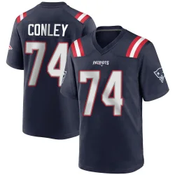Youth Jack Conley New England Patriots No.74 Game Team Color Jersey - Navy Blue