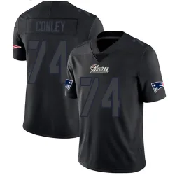 Youth Jack Conley New England Patriots No.74 Limited Jersey - Black Impact