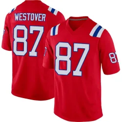 Youth Jack Westover New England Patriots No.87 Game Alternate Jersey - Red