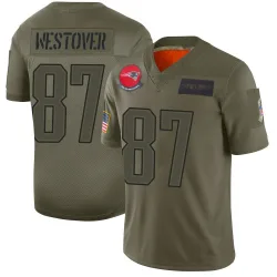 Youth Jack Westover New England Patriots No.87 Limited 2019 Salute to Service Jersey - Camo