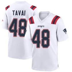 Youth Jahlani Tavai New England Patriots No.48 Game Jersey - White