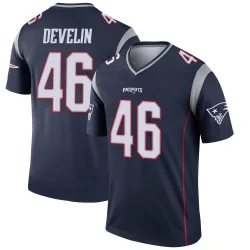 Youth James Develin New England Patriots No.46 Legend Jersey - Navy