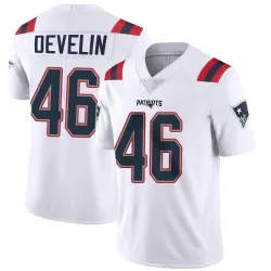 Youth James Develin New England Patriots No.46 Limited Vapor Untouchable Jersey - White