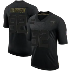 Youth James Harrison New England Patriots No.92 Limited 2020 Salute To Service Jersey - Black