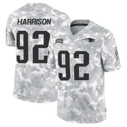 Youth James Harrison New England Patriots No.92 Limited 2024 Salute to Service Jersey - Arctic Camo